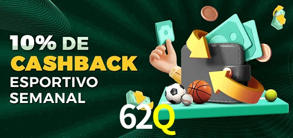 10% de bônus de cashback na 62Q