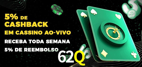 Promoções do cassino ao Vivo 62Q